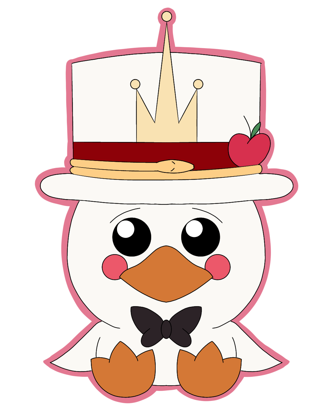 Duck Lucifer Keyring