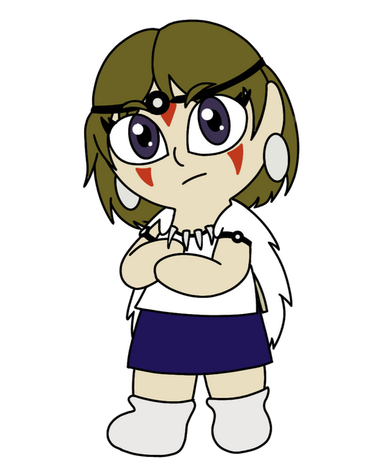 Chibi Princess Mononoke Keyring